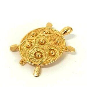 Christian Dior Tortoise Motif Pin Brooch Pin Badge Accessories
